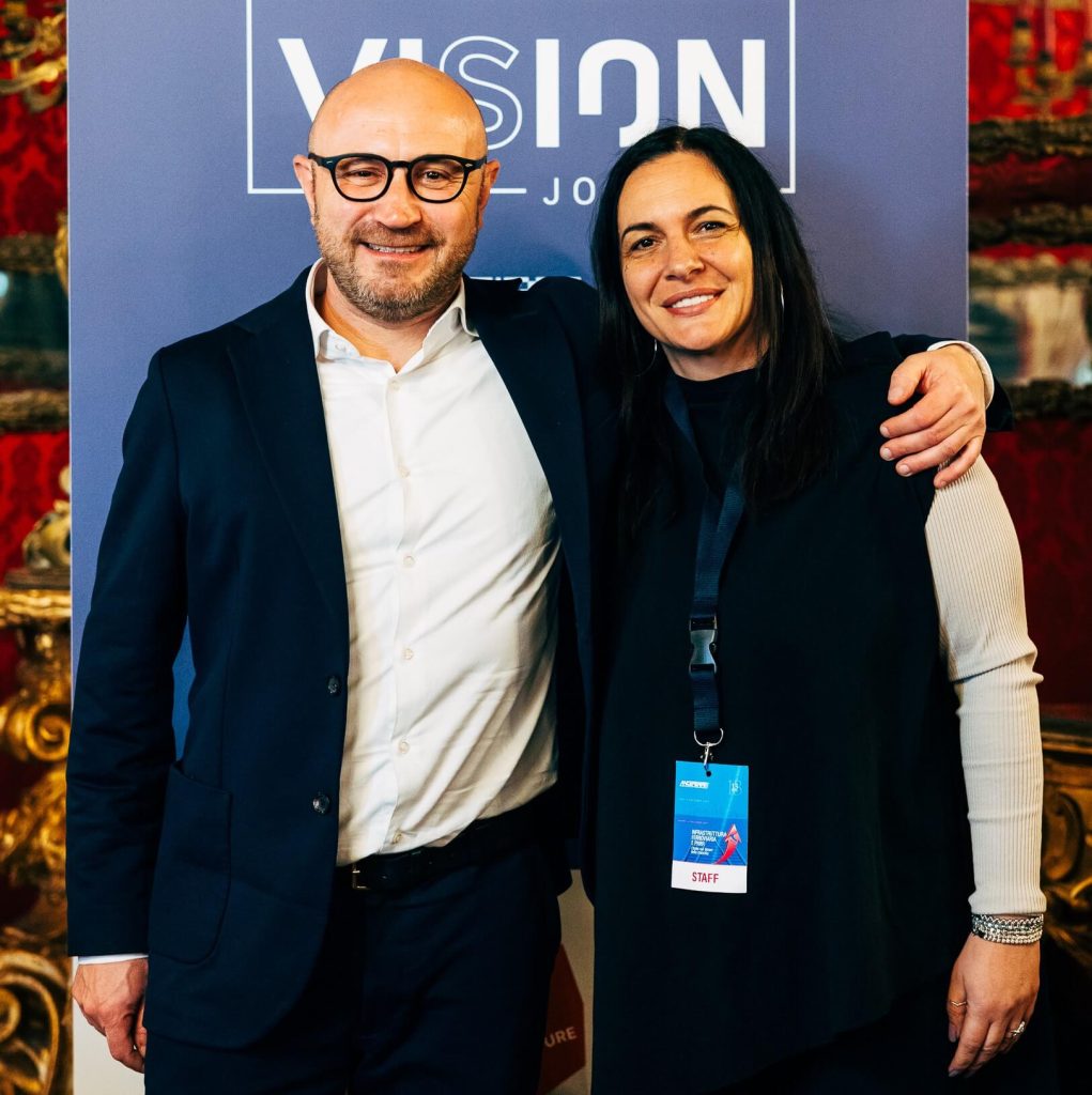 Mannelli con Irina Mella Burlacu (Techspertise e VISIONJ)