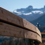 Legno lamellare e acciaio Corten