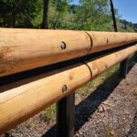 Legno massello e acciaio Corten